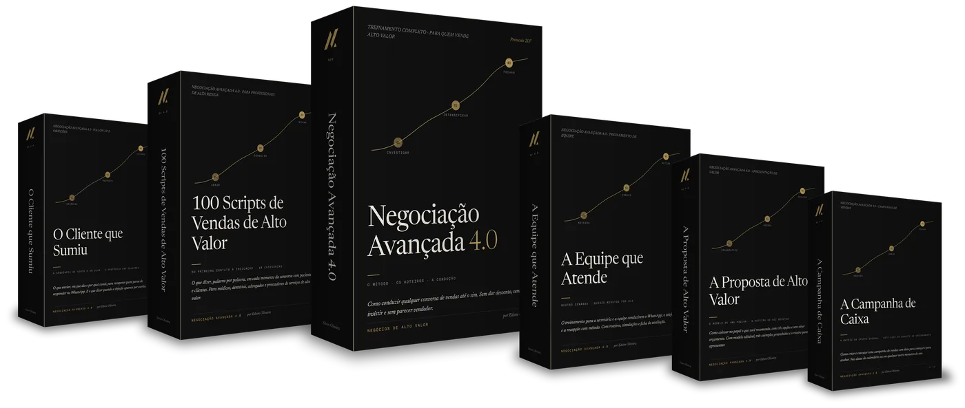Negociação Avançada 4.0 e os materiais prontos