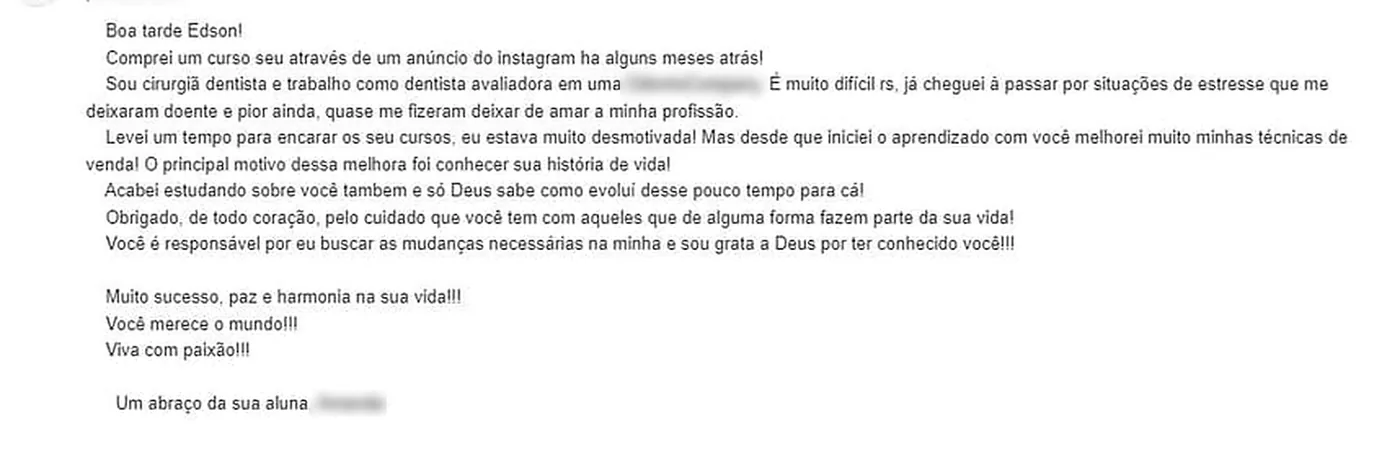 Print de conversa mostrando cliente decidindo a compra sem pedir desconto